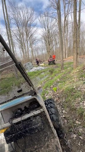 Winching out the Golf Cart #mudding #recovery #stuck #polaris