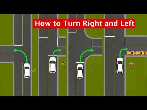 How to Turn Right & Left Properly//Turning References. USA