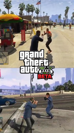 GTA 5's hand-to-hand combat was different in the beta.