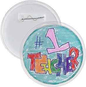 Snapins 2.875" DIY Snap Together Pin Back Buttons - Pack of 12