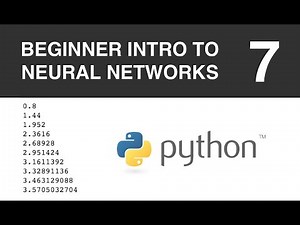 Beginner Intro to Neural Networks 7: Slope of Cost + Simple Train in Python