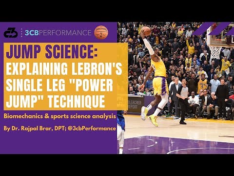 LeBron James jump technique | Explaining his single leg power jump