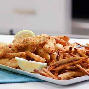 Cajun Fish Sticks With Seasoned Fries