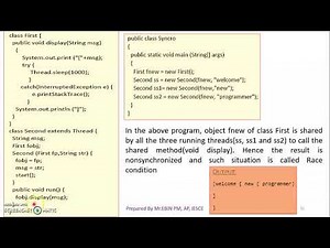 JAVA - MODULE 4 - TOPIC 15 - SYNCHRONIZATION (CONTINUATION)