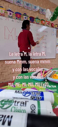 Aprendiendo la letra M en primer grado