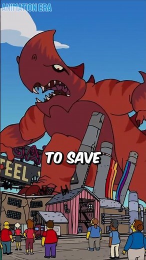 What Happens When Giant Monsters Destroy Springfield? #thesimpsons