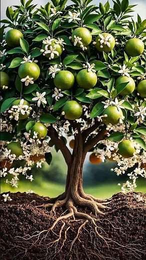 Orange Tree Growth Timelapse From Seed to Ripe Fruit 🍊🌱 Ultra-Realistic 4K