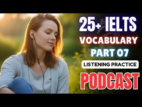 25+ IELTS Vocabulary (Part 07) 🎧 || Learn Advanced Words with Podcast