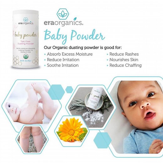 Buy Talc Free Organic Baby Powder - Era Organics