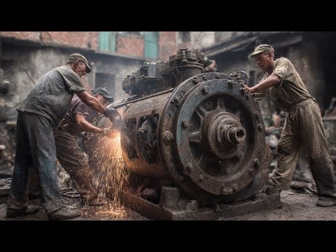 How To Start A Large Diesel Engine: Full Historic Engine Startup Procedure (Antique Diesel Tutorial)