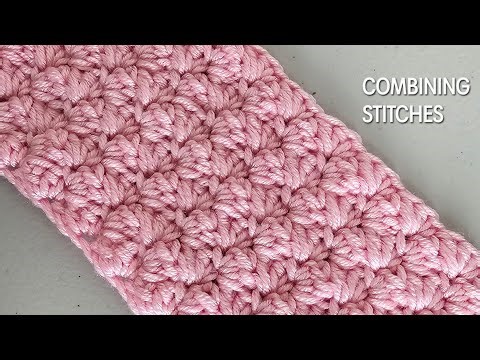 Crochet Fusion: Combining 3 Basic Stitches for a Unique Texture🔥#howto ‪@Aviyacrochet‬