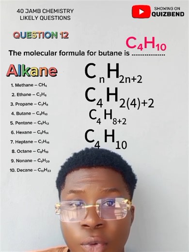 Understanding the Molecular Formula of Butane