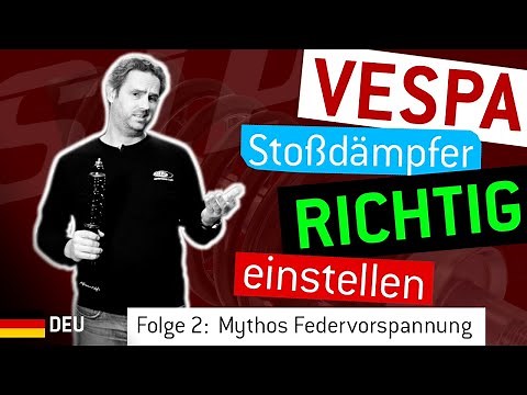Vespa Shockabsorber | Part 2 : adjusting spring preload {English}