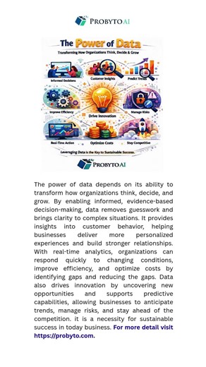 Power of data depends on its ability to transform how organizations.