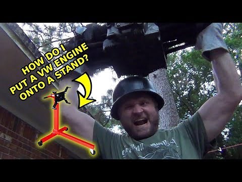 VW Engine Stand - How to Lift and Mount (Air-cooled Porsche, too!)