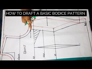 How to Draft a Basic Bodice Pattern/Block (Beginners Friendly)