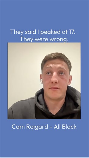FYA on Instagram: "They told him he’d peaked at 17. They were wrong. @cam_roigard opens up about one of the biggest challenges young rugby players face — being doubted early, written off, or told they’re “not good enough”. Too many athletes stop chasing their dream because of one or two opinions. Cam’s message is a powerful reminder that discomfort, setbacks, and doubt are often part of the journey — and where real growth happens. If you’re a young athlete, parent, or coach, this is a must-watch