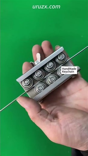 Steel Wire Bending Techniques for Handmade Keychains #WireArt #MetalDIY #CraftVideo