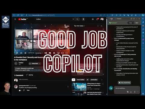 How to use Copilot to summarise and ask questions about a video