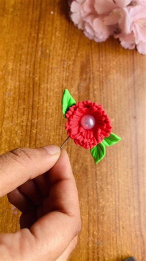 DIY Clay Hijab Pin Craft Tutorial 🌷✨