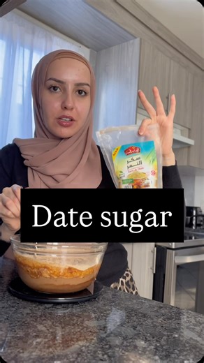 Sara | Montreal Content Creator | Date sugar is made by drying whole dates and grinding them into a powder, keeping their natural fiber and nutrients; it’s less processed,... | Instagram