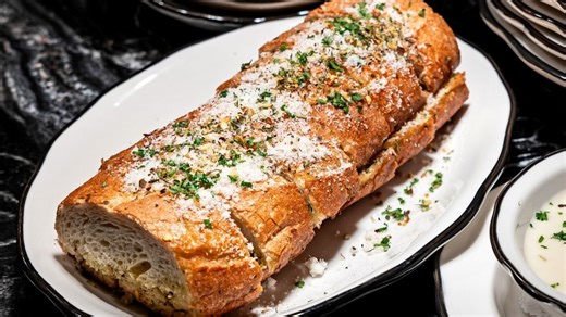 The sneaky reasons why restaurant garlic bread tastes so good