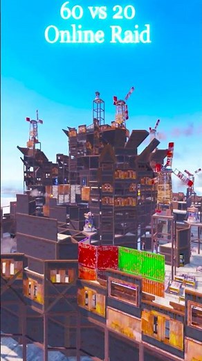 Rust 3 Way Merge Raid on ZERG Clan on Vital 60 vs 20 Raid Defence #rust #rustgame #rustconsole