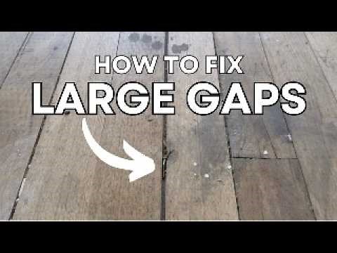 Fix LARGE gaps in your floor | Step by step guide | What filler to use