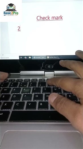 ✅ How to Insert a Check Mark in MS Word | TipHashtags:#MSWordTips #WordTricks #OfficeTips #shortkey