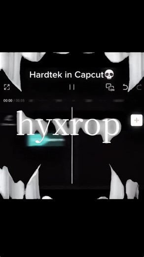 Hardtek in Capcut💀| [capcut template] #hyxrop #hardtekk #shugarcrush