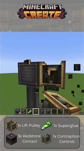 Easiest Elevator for Create Mod #create #minecraft #shorts