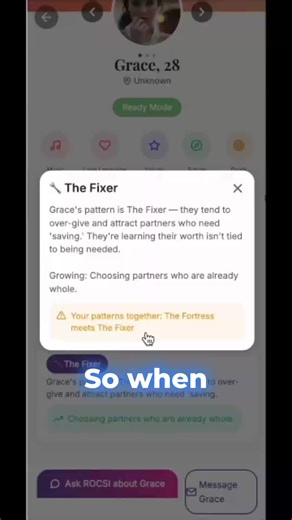 The algorithm goes way deeper than we thought! 🤯 Peeking behind the curtain at how some AIs are matching users not just on profile basics, but on your actual *life mode* and ingrained *pattern loop*—like being The Fixer—plus your overall life balance. It's a three-pronged approach to connection. Mind blown by the complexity! 👀 #AImatchmaking #DatingHacks #LifePatterns #DatingApp #TechSecrets