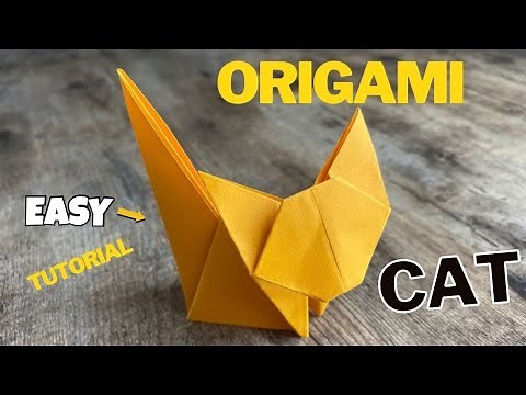 Easy Cat Origami Tutorial Step by Step