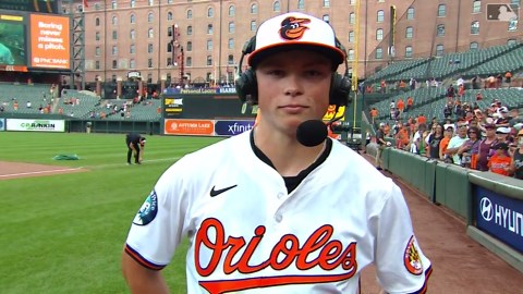 Jackson Holliday on first career home run