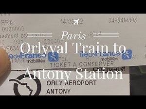 PARIS - HD Train Ride from Orly Airport to Antony Station in Paris.