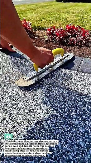 Satisfying Gravel Resin Driveway Finish Transformation Trick