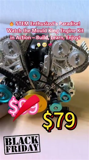 Build Your Own Mini Engine - 1787P DIY STEM Kit #enginediyshop #moc