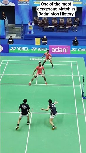 One of the Most Dangerous Badminton Matche in History 😱 | India 🇮🇳 vs China | Fastest Doubles Rally