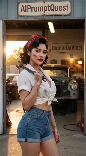 AI Prompt Quest is live! ✨ This week’s theme: Pin-Up Step into the world of classic pin-up style — vintage glamour, bold confidence, and timeless attitude. Think retro eras like the 1940s–1960s: 🍒 classic diner girl 🏖 beach day pin-up ✈️ vintage aviation muse 🎀 playful retro fashion You can go full vintage or give it your own modern twist. Same theme → endless interpretations. 🗓 Tuesday is reveal day (3/17/2026) — share what you created with the community. To join: Post using #AIPromptQuest