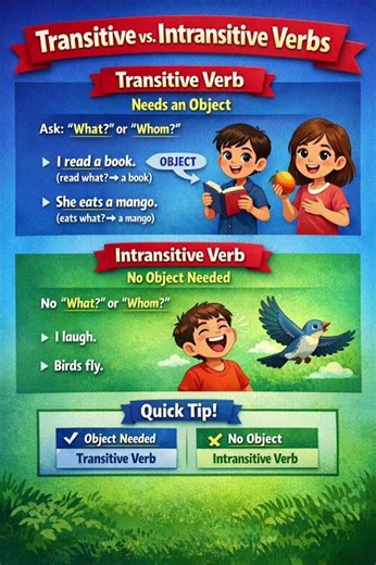 Learn Transitive & Intransitive Verbs with Simple Tricks 🎯
