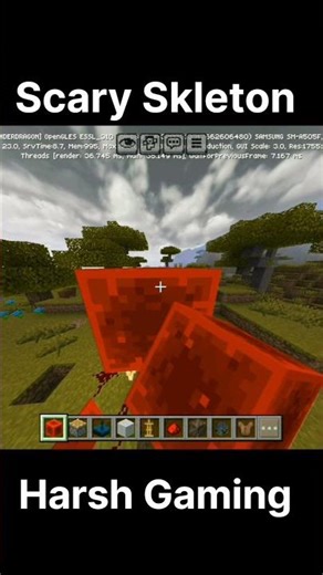 Scary Skleton toturial#minecraft #viral