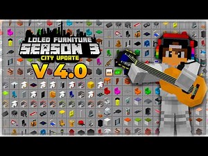 UPDATED!! THE BEST FURNITURE ADDON "Loled Furniture Season" V4.0 WITH OVER 500 ITEMS FOR MCPE!!!