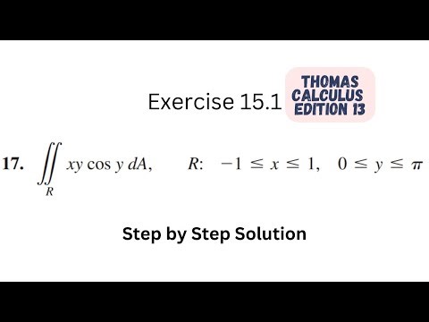 Thomas Calculus Edition 13 | Exercise 15.1 | Question 17 | Multivariate Calculus