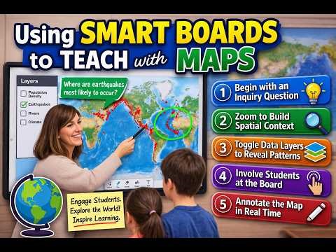 Using Smart Boards in 2026 with maps | 5 tips for teaching maps with interactive white boards IWB