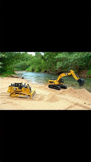 RC Excavator Digging and Loading for Road Construction Fun