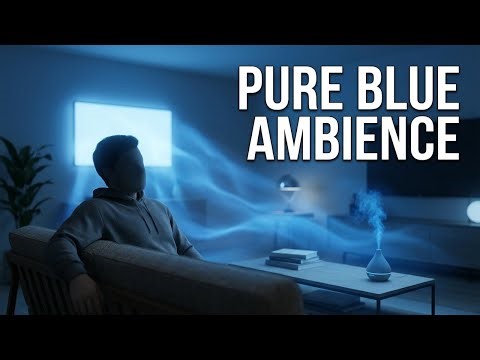 Pure French Blue Screen | 12 Hours of Gentle French Blue Flow & Living Ambient Light