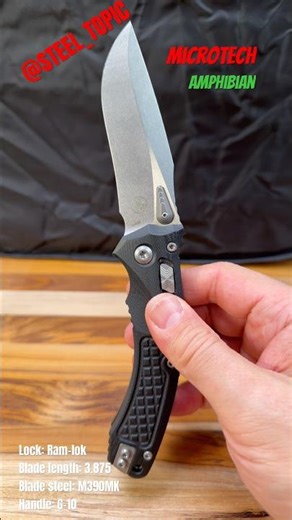 Microtech Amphibian. Big blade, Zero nonsense, Pure Microtech attitude.#Microtech #edc #bladelife