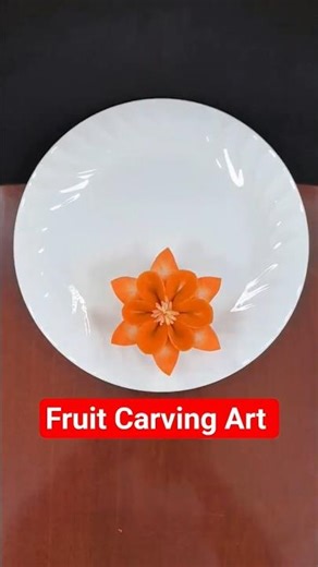 Carrot Flower Carving - Turn a Simple Carrot into a Beautiful Flower#Plate Decorated idea's#