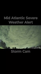 1.1K views | The morning timelapse catches a flash of lightning in the distance from storms over 100 miles away, then some epic clouds movements as the colors of the sunrise flash over them... quite relaxing to watch! #weather #midatlantic #timelapse #clouds #stormchasing #asmr | Mid-Atlantic Severe Weather Alert | Facebook