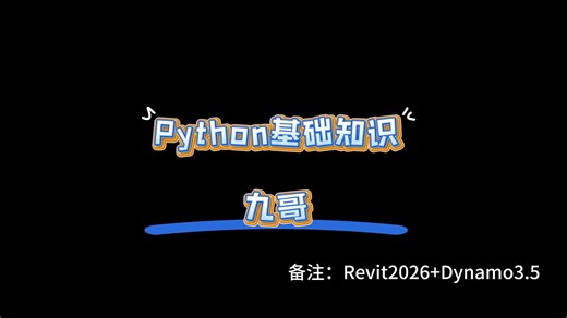 004、Dynamo Python基础知识